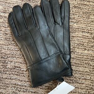 Women’s Leather Gloves Black Size Medium NEW